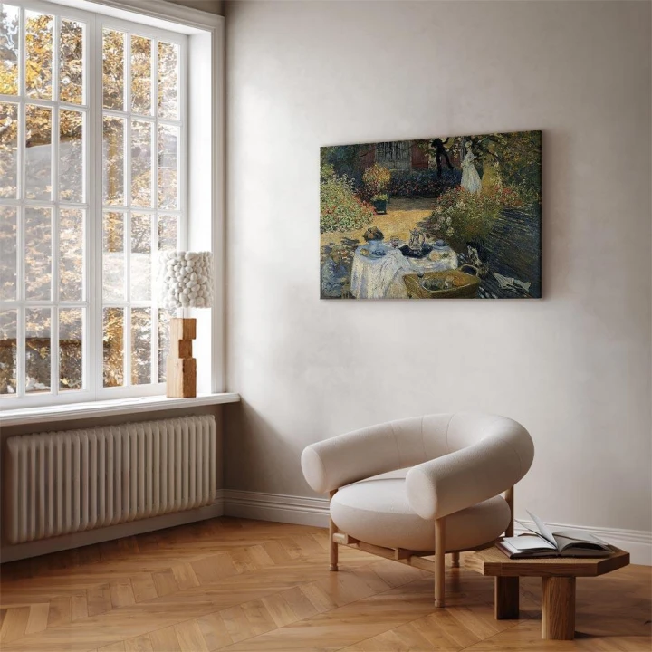 Obraz - Claude Monet – Obiad (ogród w Argenteuil)