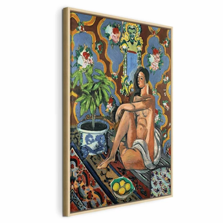 Obraz - Henri Matisse – Figura dekoracyjna na tle ozdobnym
