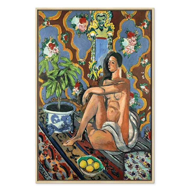 Obraz - Henri Matisse – Figura dekoracyjna na tle ozdobnym