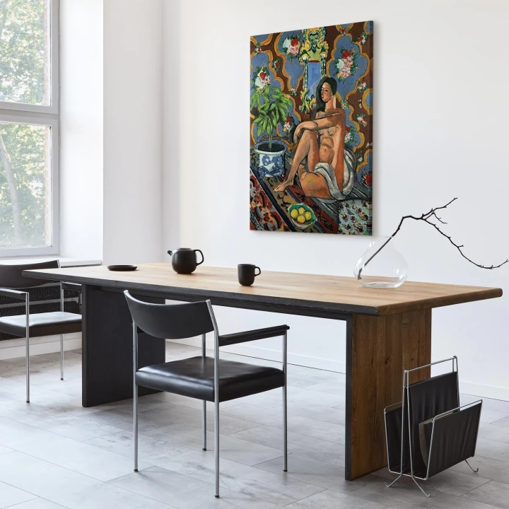 Obraz - Henri Matisse – Figura dekoracyjna na tle ozdobnym