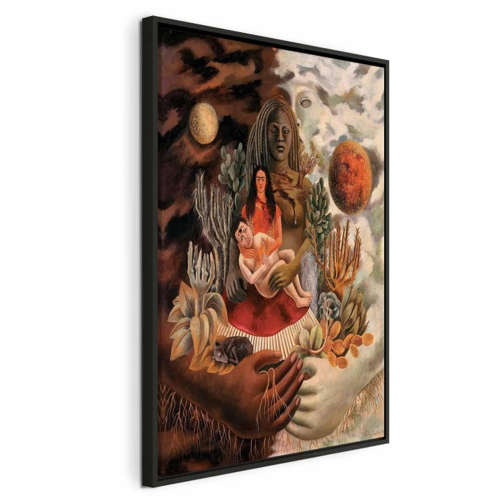 Obraz - Frida Kahlo – Miłosne objęcie Wszechświata, Ziemi (Meksyk), mnie, Diego i Pana Xolotla