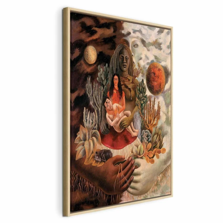 Obraz - Frida Kahlo – Miłosne objęcie Wszechświata, Ziemi (Meksyk), mnie, Diego i Pana Xolotla