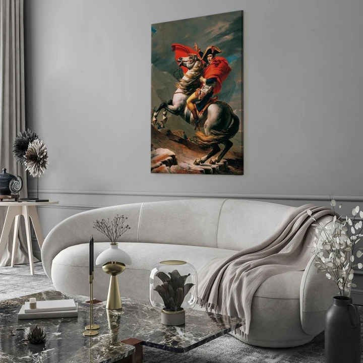 Obraz - Jacques-Louis David – Napoleon przekraczający Alpy