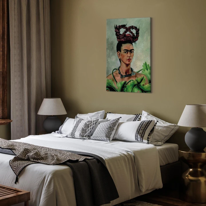 Obraz - Frida Kahlo – Autoportret z warkoczem