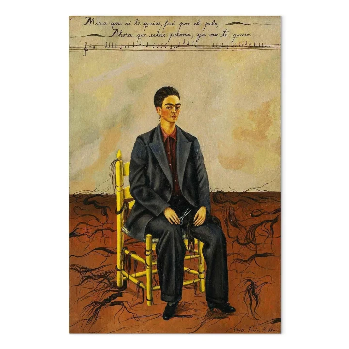 Obraz - Frida Kahlo – Autoportret z obciętymi włosami