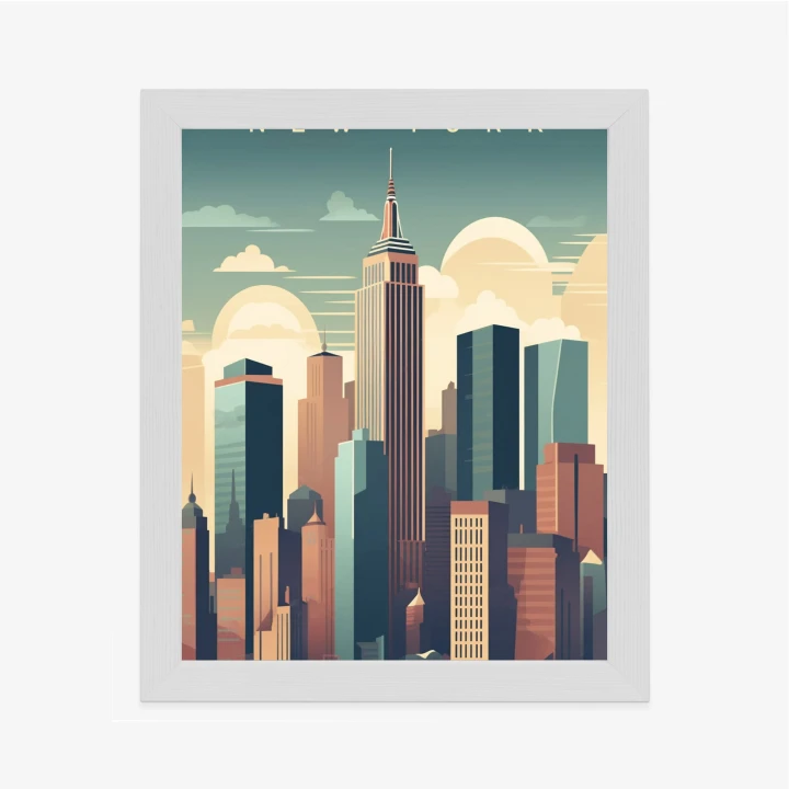 Plakat Wieżowce W Nowym Jorku Ilustracja