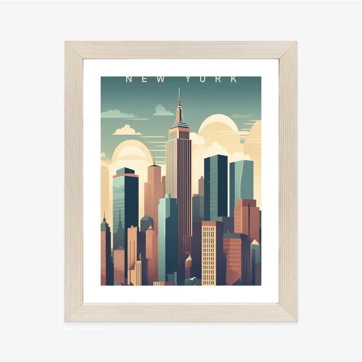 Plakat Wieżowce W Nowym Jorku Ilustracja