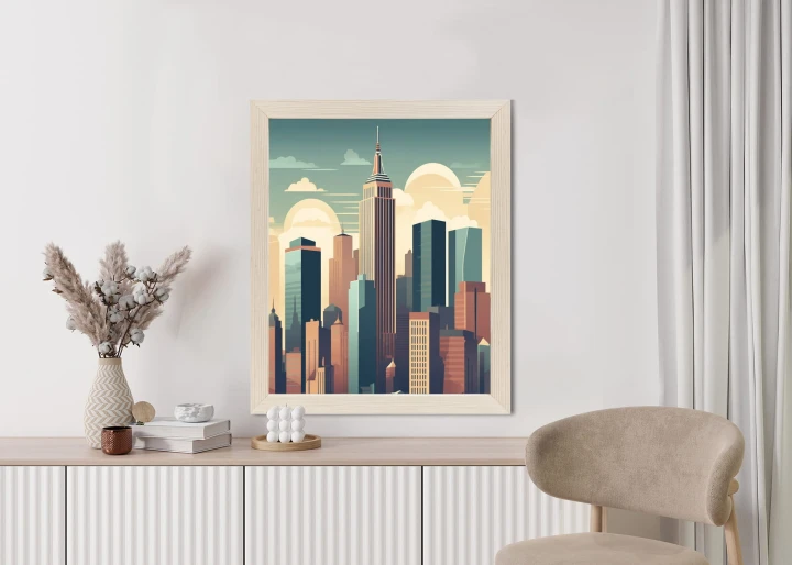 Plakat Wieżowce W Nowym Jorku Ilustracja