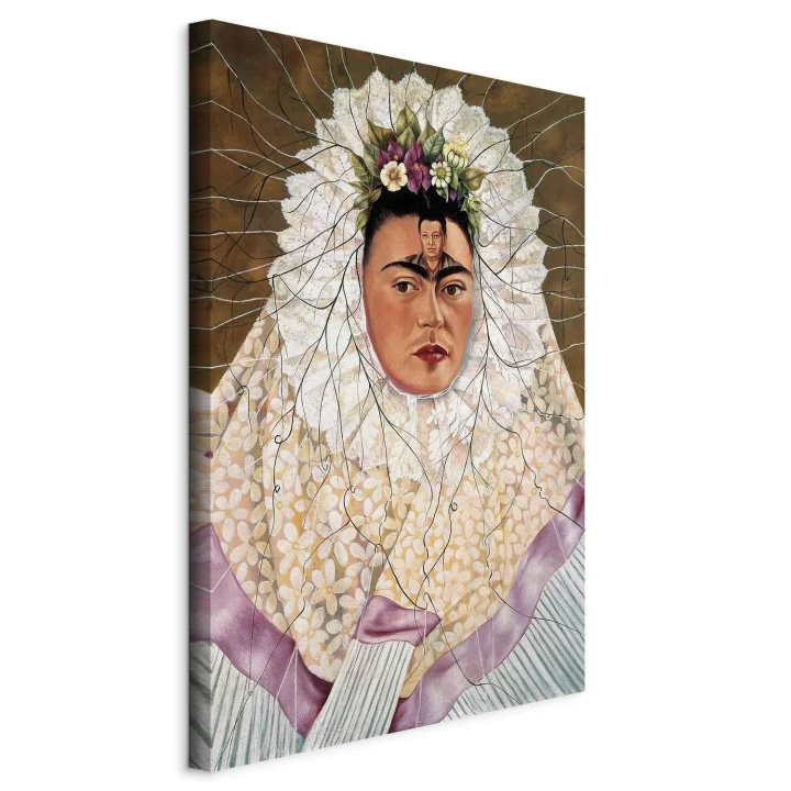 Obraz - Frida Kahlo – Autoportret jako Tehuana (Diego w moich myślach)