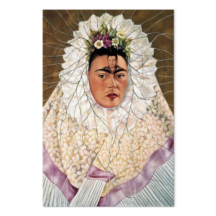 Obraz - Frida Kahlo – Autoportret jako Tehuana (Diego w moich myślach)