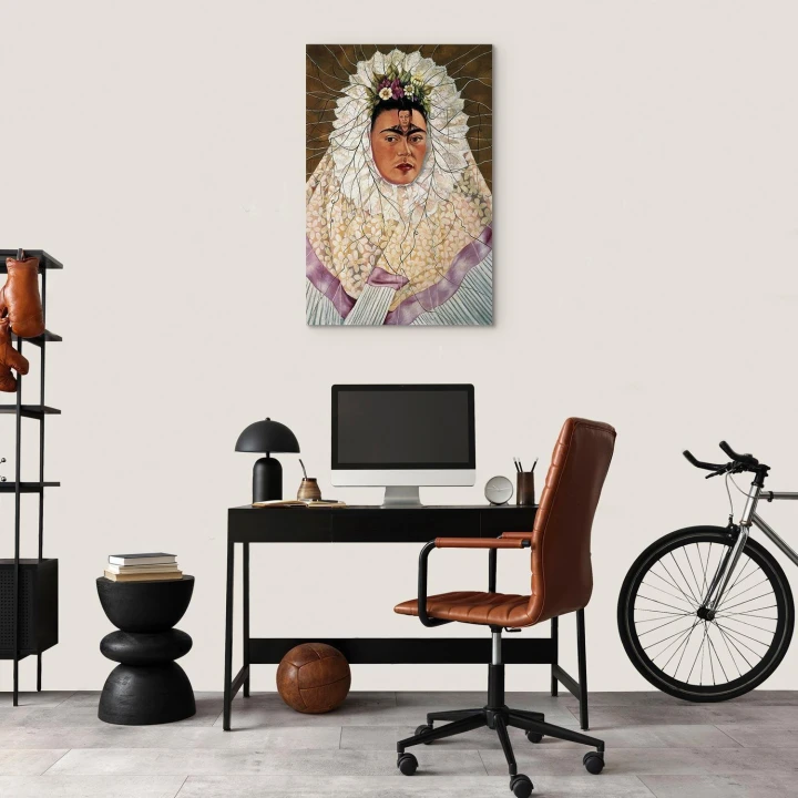 Obraz - Frida Kahlo – Autoportret jako Tehuana (Diego w moich myślach)