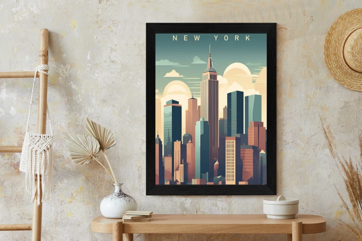 Plakat Wieżowce W Nowym Jorku Ilustracja