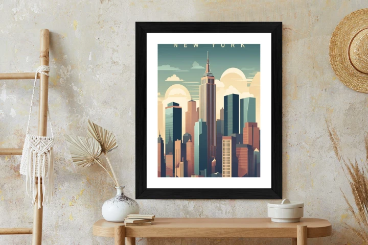 Plakat Wieżowce W Nowym Jorku Ilustracja