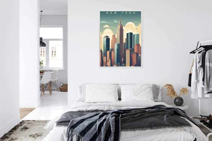 Plakat Wieżowce W Nowym Jorku Ilustracja