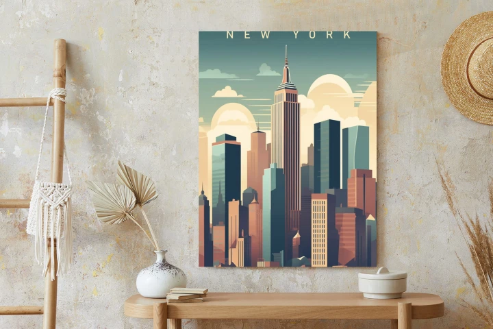 Plakat Wieżowce W Nowym Jorku Ilustracja