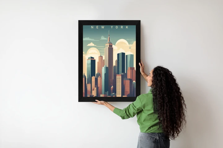 Plakat Wieżowce W Nowym Jorku Ilustracja