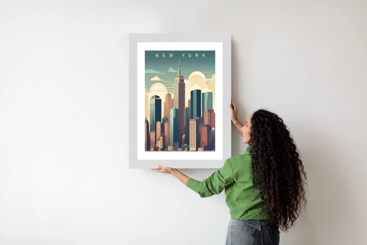 Plakat Wieżowce W Nowym Jorku Ilustracja