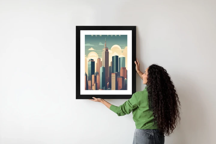 Plakat Wieżowce W Nowym Jorku Ilustracja