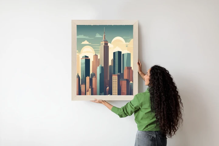 Plakat Wieżowce W Nowym Jorku Ilustracja