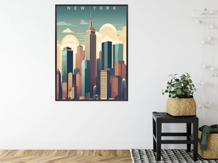 Plakat Wieżowce W Nowym Jorku Ilustracja