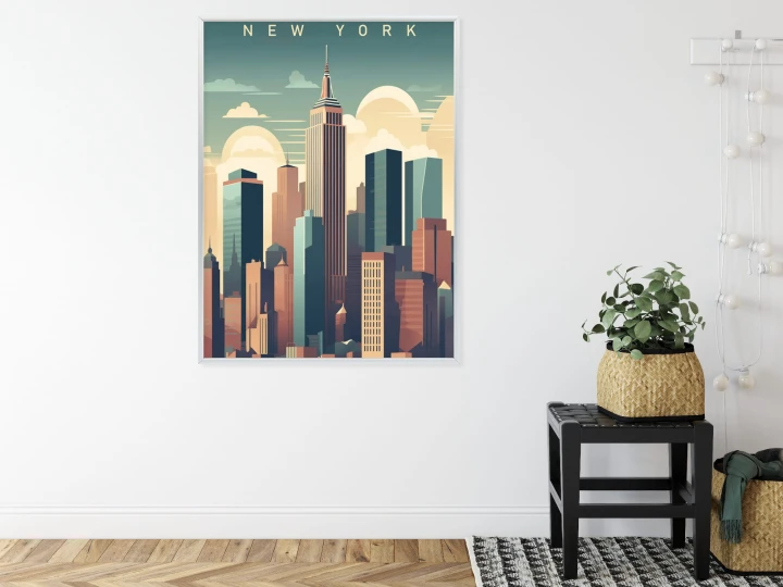 Plakat Wieżowce W Nowym Jorku Ilustracja