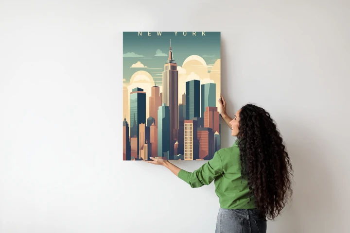 Plakat Wieżowce W Nowym Jorku Ilustracja