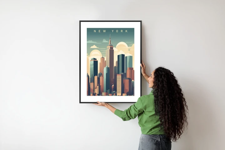 Plakat Wieżowce W Nowym Jorku Ilustracja