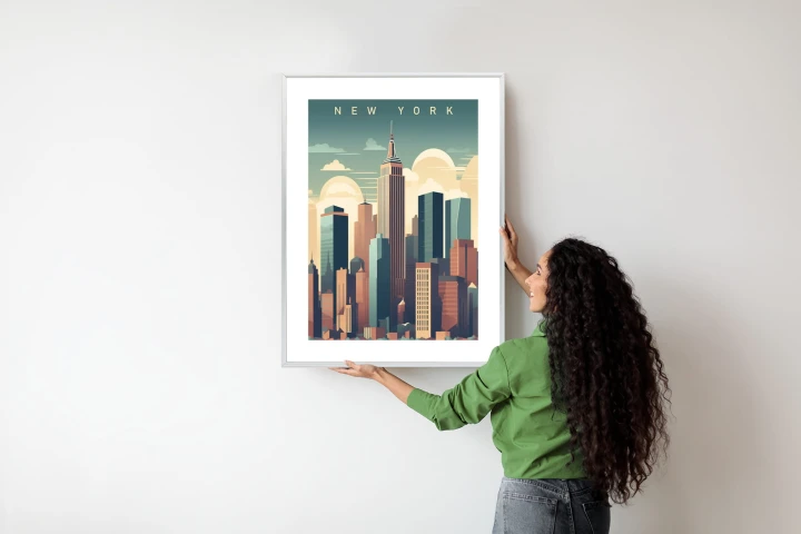 Plakat Wieżowce W Nowym Jorku Ilustracja