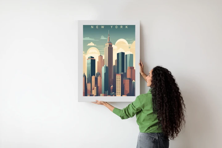 Plakat Wieżowce W Nowym Jorku Ilustracja