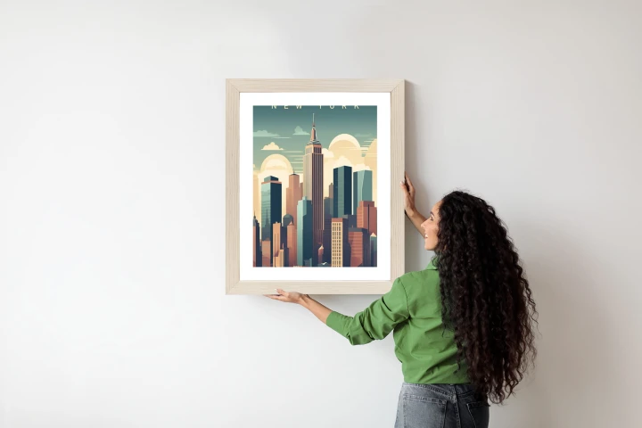 Plakat Wieżowce W Nowym Jorku Ilustracja