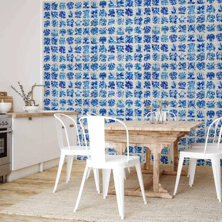 Fototapeta - Płytki azulejos - tradycyjne ceramiczne portugalskie kafle