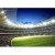 Fototapeta - Boisko piłarskie - oświetlony stadion z przepełnionymi trybunami