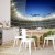Fototapeta - Boisko piłarskie - oświetlony stadion z przepełnionymi trybunami