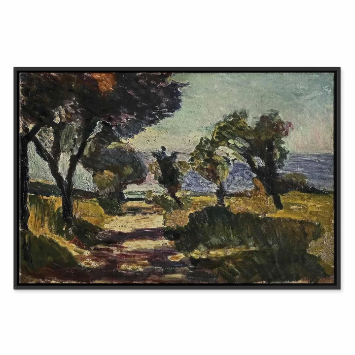 Obraz - Henri Matisse – Korsykański krajobraz z drzewami oliwnymi