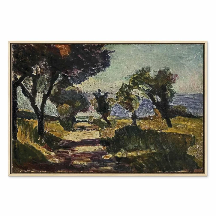 Obraz - Henri Matisse – Korsykański krajobraz z drzewami oliwnymi