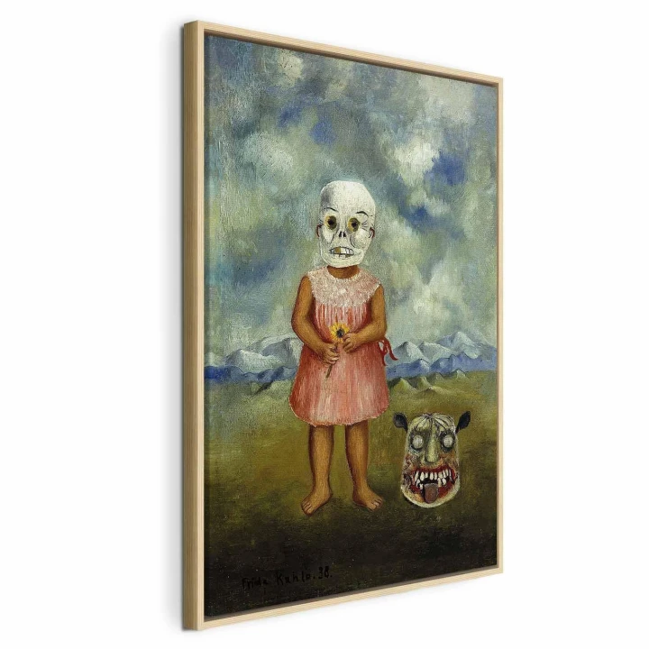Obraz - Frida Kahlo – Dziewczyna w masce śmierci (Ona gra sama)