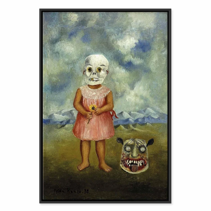 Obraz - Frida Kahlo – Dziewczyna w masce śmierci (Ona gra sama)