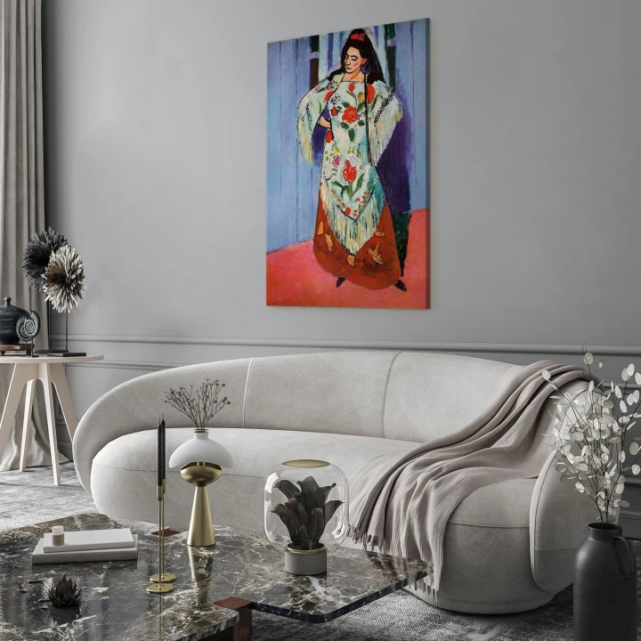 Obraz - Henri Matisse – Madame Matisse z szalem Manila