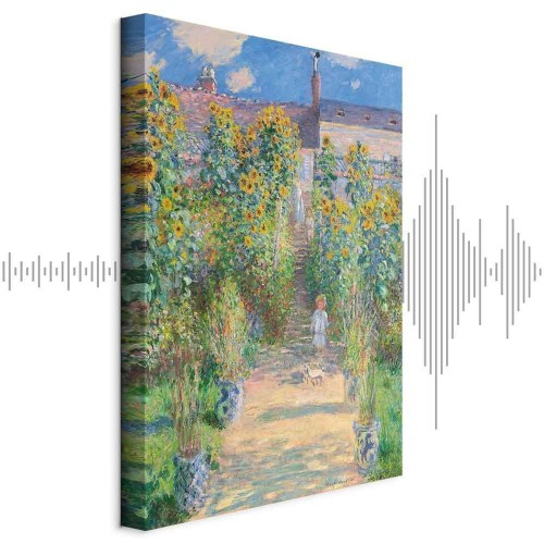 Obraz - Claude Monet – Ogród Moneta w Vétheuil