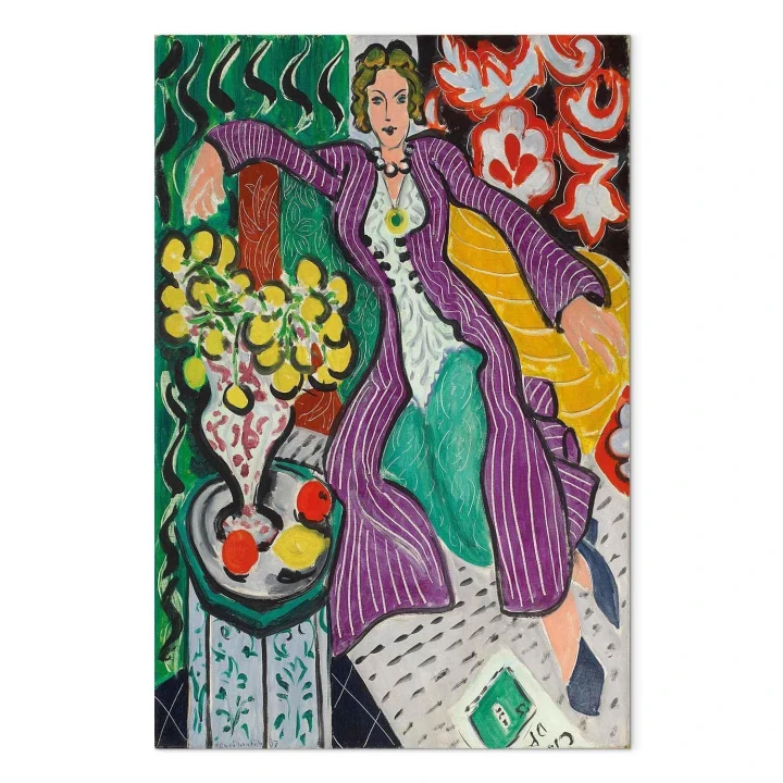Obraz - Henri Matisse – Kobieta w fioletowym płaszczu