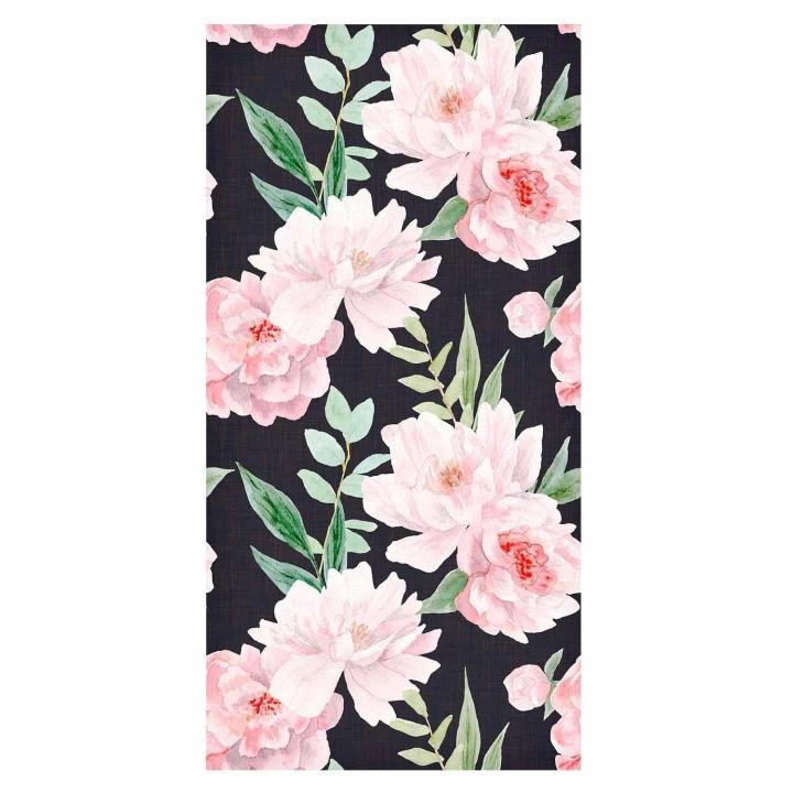 Tapeta - Piwonie na grafitowym tle