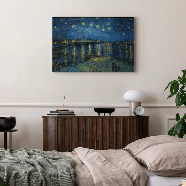 Obraz - Vincent van Gogh – Gwieździsta noc nad Rodanem