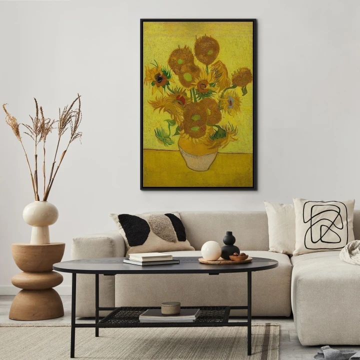 Obraz - Vincent van Gogh – Martwa natura: wazon z piętnastoma słonecznikami
