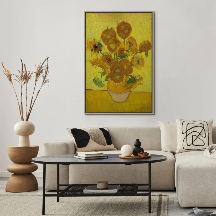 Obraz - Vincent van Gogh – Martwa natura: wazon z piętnastoma słonecznikami