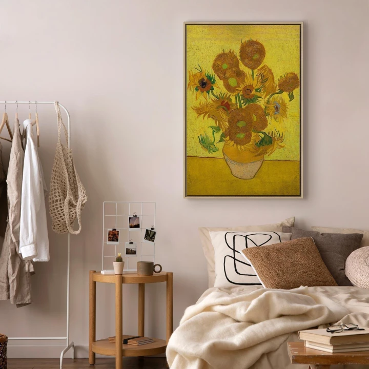 Obraz - Vincent van Gogh – Martwa natura: wazon z piętnastoma słonecznikami