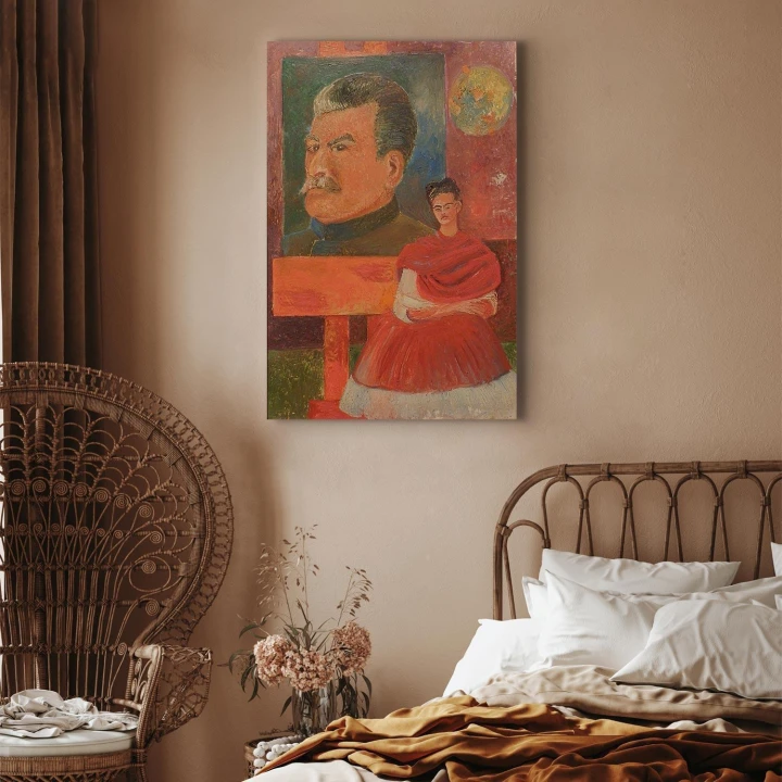Obraz - Frida Kahlo – Autoportret ze Stalinem
