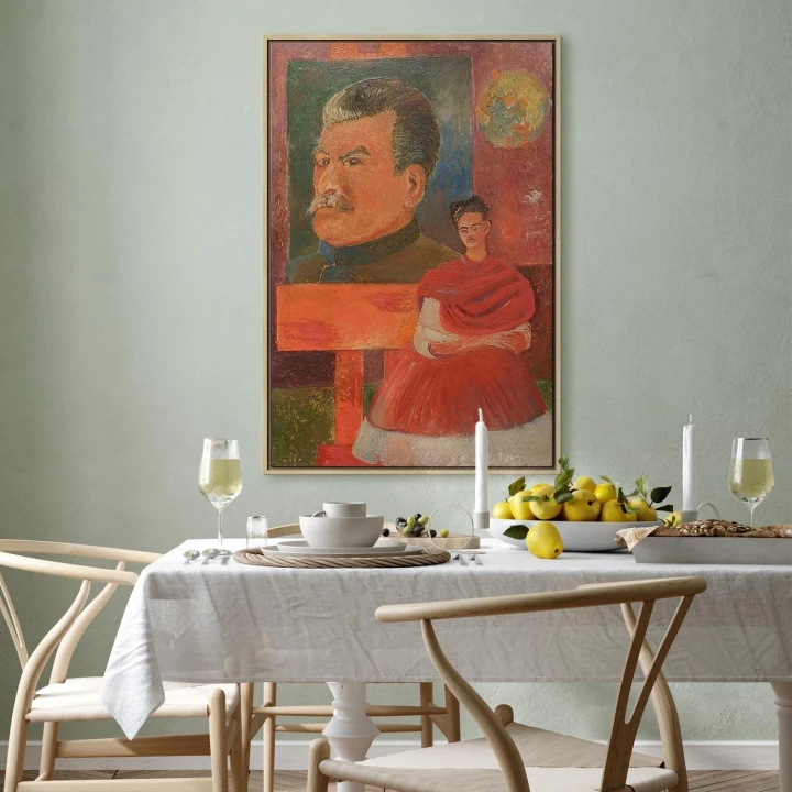Obraz - Frida Kahlo – Autoportret ze Stalinem