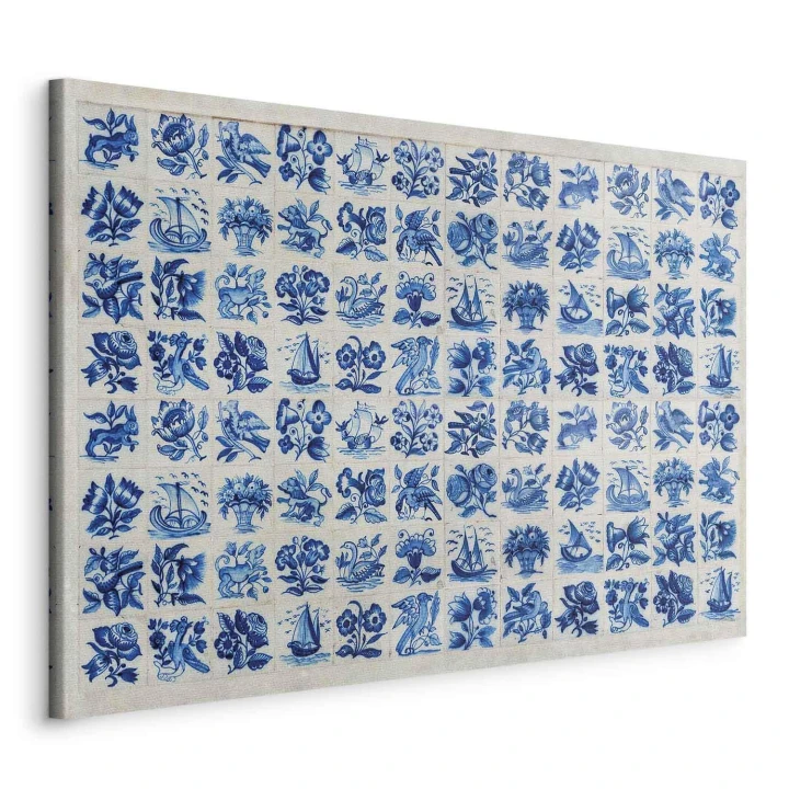 Obraz - Płytki azulejos - tradycyjne ceramiczne portugalskie kafle