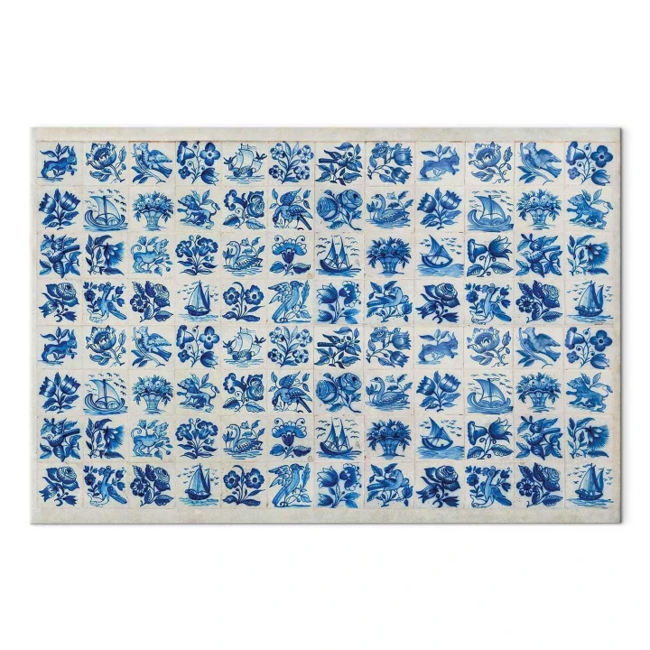 Obraz - Płytki azulejos - tradycyjne ceramiczne portugalskie kafle