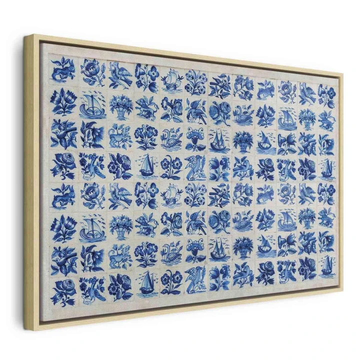 Obraz - Płytki azulejos - tradycyjne ceramiczne portugalskie kafle